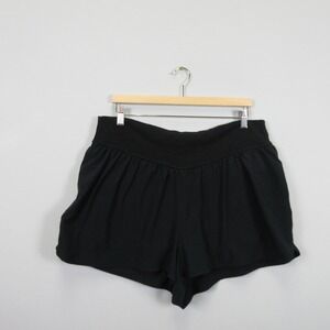 Aerie Offline High Waisted Black Athletic Shorts Women's XXL Athletic Lounge